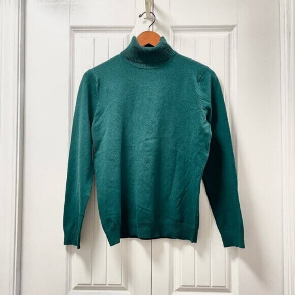 Vintage Turtleneck Sweater Green - Picture 1 of 9